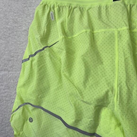 Lululemon Mens Surge Short Lined Special Edition 6" Faded Zap Neon Green M - Picture 8 of 9